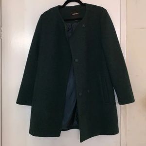 Monki Women's Forest Green Coat